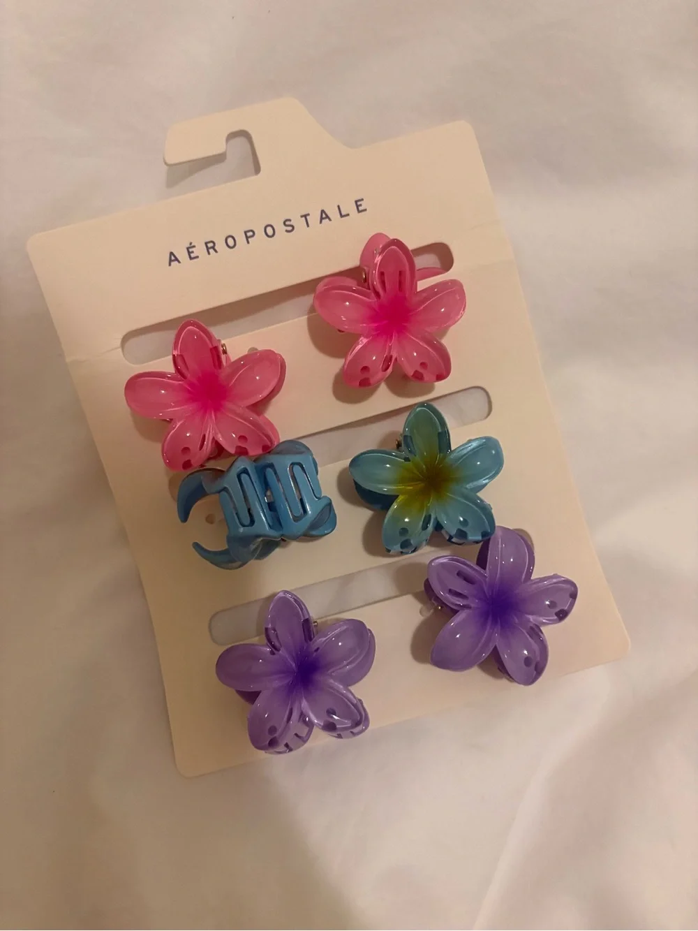 Aeropostale - NWT Mini Tropical Flower Claw Hair Clip 6-Pack
